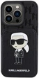 Панель Karl Lagerfeld Saffiano Cardslots and Stand Monogram Ikonik Patch для Apple iPhone 15 Pro Max Black (KLHCP15XSAKKNSCK) - зображення 3