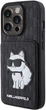 Панель Karl Lagerfeld Saffiano Cardslots and Stand Monogram Choupette для Apple iPhone 15 Pro Black (KLHCP15LSAKCNSCK) - зображення 2