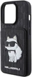 Панель Karl Lagerfeld Saffiano Cardslots and Stand Monogram Choupette для Apple iPhone 15 Pro Black (KLHCP15LSAKCNSCK) - зображення 6
