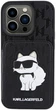 Etui Karl Lagerfeld Saffiano Cardslots and Stand Monogram Choupette do Apple iPhone 15 Pro Max Black (KLHCP15XSAKCNSCK) - obraz 3