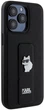 Etui Karl Lagerfeld Gripstand Saffiano Choupette Pin do Apple iPhone 13/13 Pro Black (KLHCP13LGSACHPK) - obraz 4
