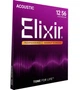 Струны для акустической гитары Elixir 16077 Nanoweb Phosphor Bronze Light-Medium 12/56 - изображение 2