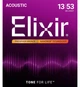 Струны для акустической гитары Elixir 16182 Nanoweb Phosphor Bronze HD Light 13/53 - изображение 1