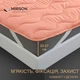 Наматрасник MirSon №1757 Eco Light Coral EcoSilk на резинке по углам 80x190 см (2200003711189) - изображение 2