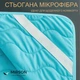 Наматрасник MirSon Eco Light №1719 Cotton Air-line на резинке по углам Blue 120x200 см (2200002889674) - изображение 4