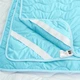 Наматрасник MirSon Eco Light №1713 EcoSilk Air-line на резинке по углам Blue 120x200 см (2200002888479) - изображение 11