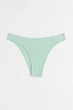Нижняя часть купальника в рубчик для женщины H&M 0929328-056 38(S) Зеленый - изображение 1