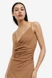 Платье джерси для женщины H&M 1154864-002 XS Коричневый - изображение 3