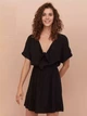 Сукня бавовняне з ланцюжком для жінки H&M 0772898-002 36(S) чорний - зображення 3