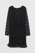 Сукня з мережива для жінки H&M Divided 0919040-001 XS чорний - зображення 1
