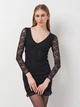 Сукня з мережива для жінки H&M Divided 0919040-001 XS чорний - зображення 2