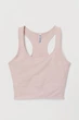 Спортивний топ борцівка для жінки H&M Divided 0838197-002 XS рожевий - зображення 1