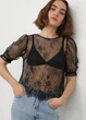 Блузка из кружева для женщины H&M Divided 0928189-001 36(S) Черный - изображение 2