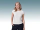 Футболка со структурным рисунком для женщины Esmara LYCRA® 471128 XS Белый - изображение 2