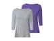 Футболка-лонгслив набор 2 шт. для женщины Esmara LYCRA® 428131 XS Комбинированный - изображение 1