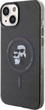 Панель Karl Lagerfeld Karl&Choupette Glitter MagSafe для Apple iPhone 15 / 14 / 13 Black (KLHMP15SHGKCNOK) - зображення 3