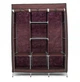 Складной тканевый шкаф органайзер Storage Wardrobe 88130 коричневый 130х45х175 см - изображение 1