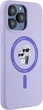 Etui plecki Karl Lagerfeld Silicone Karl&Choupette Heads Ring MagSafe do iPhone 15 Pro Max Purple (3666339254353) - obraz 4