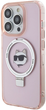 Etui Karl Lagerfeld Ring Stand Choupette Head MagSafe do Apple iPhone 15 Pro Pink (KLHMP15LHMRSCHP) - obraz 2