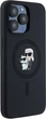 Etui plecki Karl Lagerfeld Silicone Karl & Choupette Ring MagSafe do iPhone 15 Pro Max Black (3666339254070) - obraz 4