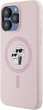 Etui plecki Karl Lagerfeld Silicone Karl & Choupette Ring MagSafe do iPhone 15 Pro Max Pink (3666339254490) - obraz 2