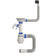Сифон для кухні MIXXUS SK-02-B 3 1/2"x40 з нержавіючою сіткою, відводом для пральної машини, гнучким прямокутним переливом (MI8195) - изображение 1