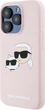 Etui plecki Karl Lagerfeld Silicone Karl & Choupette Head MagSafe do iPhone 15 Pro Pink (3666339256869) - obraz 2
