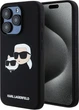Etui plecki Karl Lagerfeld Silicone Karl & Choupette Head MagSafe do iPhone 15 Pro Max Black (KLHMP15XSKCHPPLK) - obraz 1