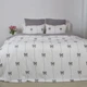 Постельное белье ТЕП Melluna Soft Ribbons двуспальное наволочки 50х70/70х70 см Белый с серым (48980180215) - изображение 1