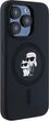 Панель Karl Lagerfeld Silicone Karl & Choupette Ring MagSafe для iPhone 15 Pro Black (3666339254063) - зображення 4