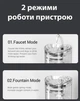 Поилка для домашних животных 2 л Поилка Фонтан для собак и кошек проточная (0101) - изображение 6