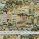 Тканина гобелен Кольорове місто (258г/м.кв150см пог.м) 176317 - зображення 3
