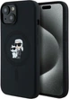 Панель Karl Lagerfeld Silicone Karl & Choupette Ring MagSafe для iPhone 15 Plus / 14 Plus Black (3666339254056) - зображення 1