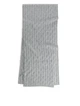 Шарф кашеміровий ARKET cable-knit cashmere scarf 1207827001 Сірий - изображение 3