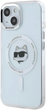 Панель Karl Lagerfeld IML Metal Choupette Head MagSafe do Apple iPhone 15 Plus White (KLHMP15MHLSCHH) - зображення 2
