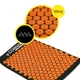 Коврик акупунктурный с валиком Cornix Classic Mat Аппликатор Кузнецова XR-0111 Black/Orange - изображение 6