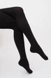 Классические тёплые колготы из вискозы Giulia CASHMERE TOUCH 4 Grey-asphalt, женские колготки, вискозные - изображение 5
