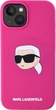 Панель Karl Lagerfeld Silicone Karl Head Print MagSafe для Apple iPhone 15 Fuchsia (3666339256982) - зображення 3