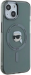 Панель Karl Lagerfeld IML Metal Karl Head MagSafe do Apple iPhone 15 Black (KLHMP15SHLSKIK) - зображення 4