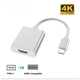 Кабель-адаптер Type-C - HDMI 4K для підключення ноутбука або телефона до зовнішнього монітора Haowei HW-TC01 - зображення 4