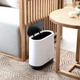 Ведро для мусора MBM HOME узкое BP-14 WHITE/BLACK пластиковое белое/черное - изображение 3