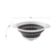Дуршлаг складной MBM HOME KP-74 S WHITE/GRAY бело-серый - изображение 8