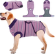 Восстановительная попона для собак Wan Talk Recovery Suit, Violet Stripe, L - изображение 2