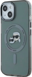 Панель Karl Lagerfeld IML Metal Karl&Choupette Head MagSafe для Apple iPhone 15 Black (KLHMP15SHLSKCK) - зображення 2