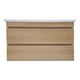 Пластикова тумба Ламі TheMix Wood (4236-oak) mat ламінація з умивальником Комо 100 см - изображение 7