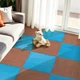 Пол-пазл Sticker Wall плюшевый КОРИЧНЕВЫЙ 60*60*1cm (D) SW-00002083 - изображение 8