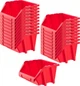 Zestaw kuwet warsztatowych Kadax KBIS15 144 x 118 mm 20 szt. Czerwone (5903699456507) - obraz 1