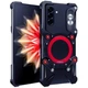 Чохол Metal Cyber Bamper для Samsung Galaxy S25 FE з кільцем та шнурком-тримачем black - зображення 2