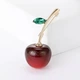 Брошь BROCHE бижутерия Фрукты Вишня красная BRBF115160 - изображение 3
