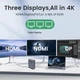 Хаб Док станция Deepfox-2519 15 в 1 с поворотной подставкой USB Type-C концентратор для ноутбука компьютера 15 портов - изображение 5